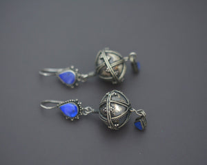 Afghani Lapis Lazuli Dangle Earrings