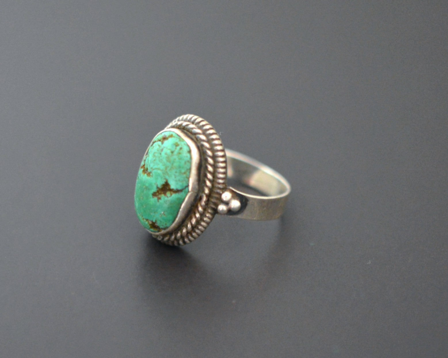 Ethnic Turquoise Ring  - Size 5.5