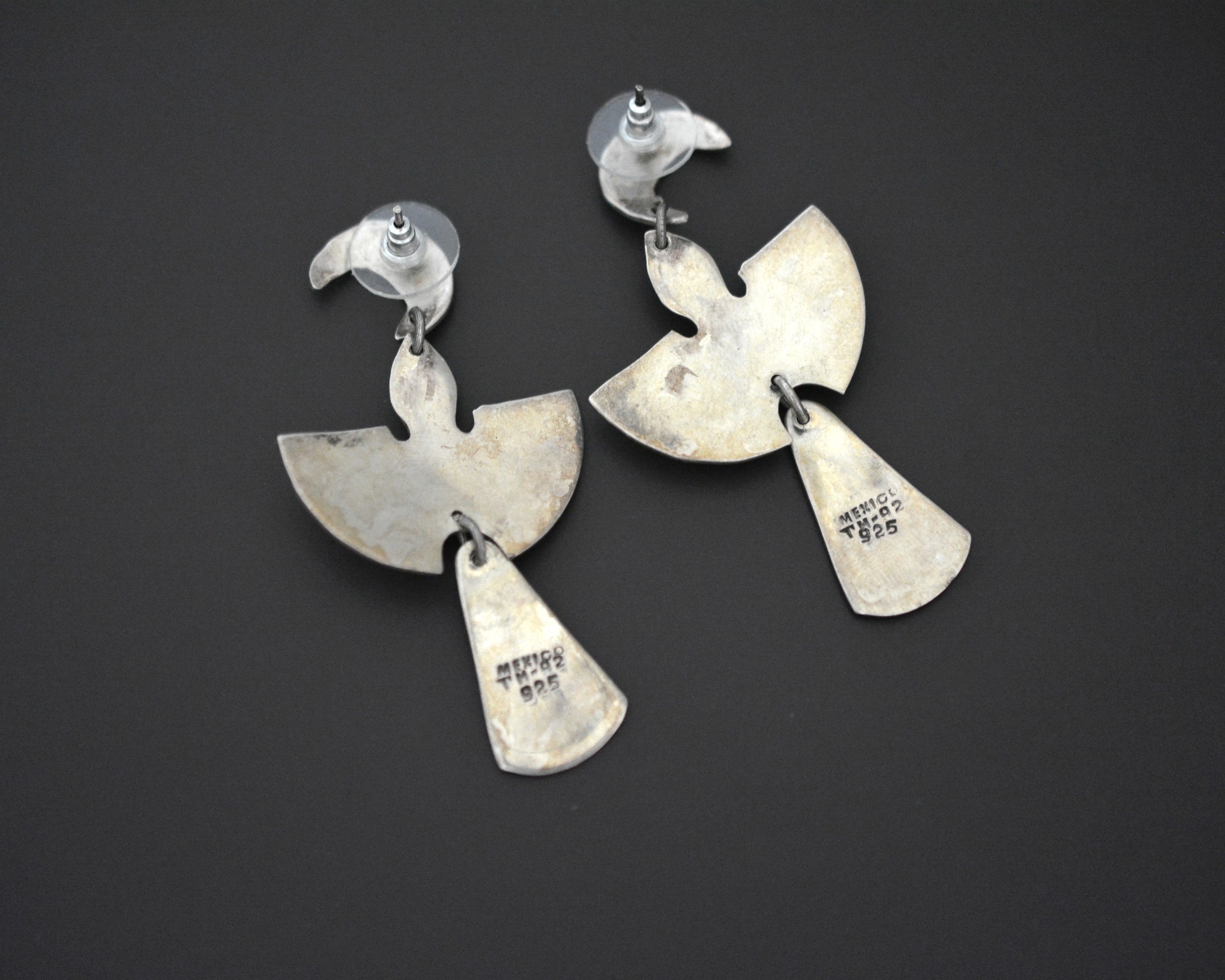 Peyote Bird Moon Onyx Earrings