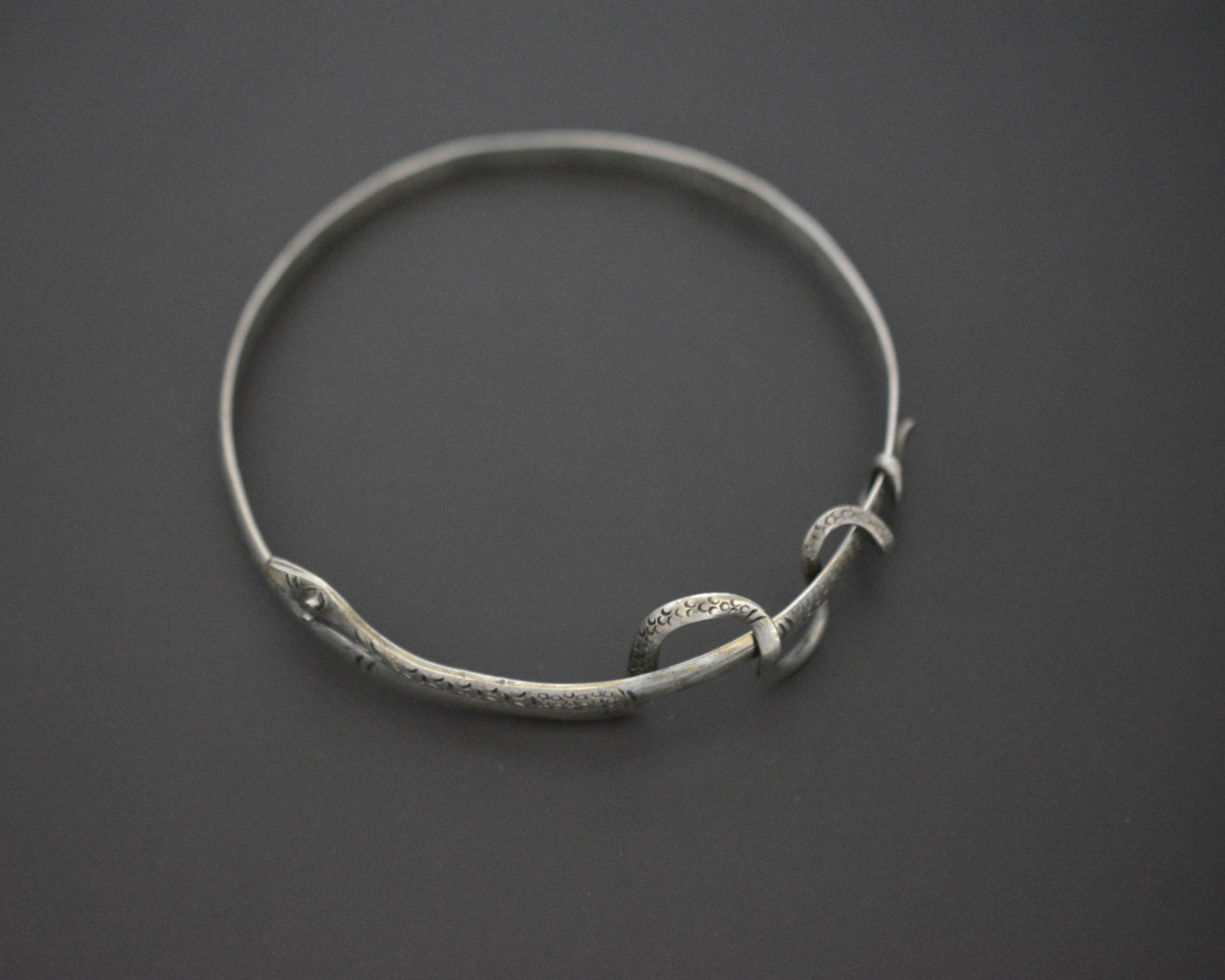 Snake Silver Bracelet or Armlet