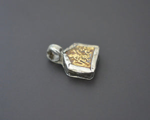 Old Indian Silver and Gold Hindu Diety Pendant