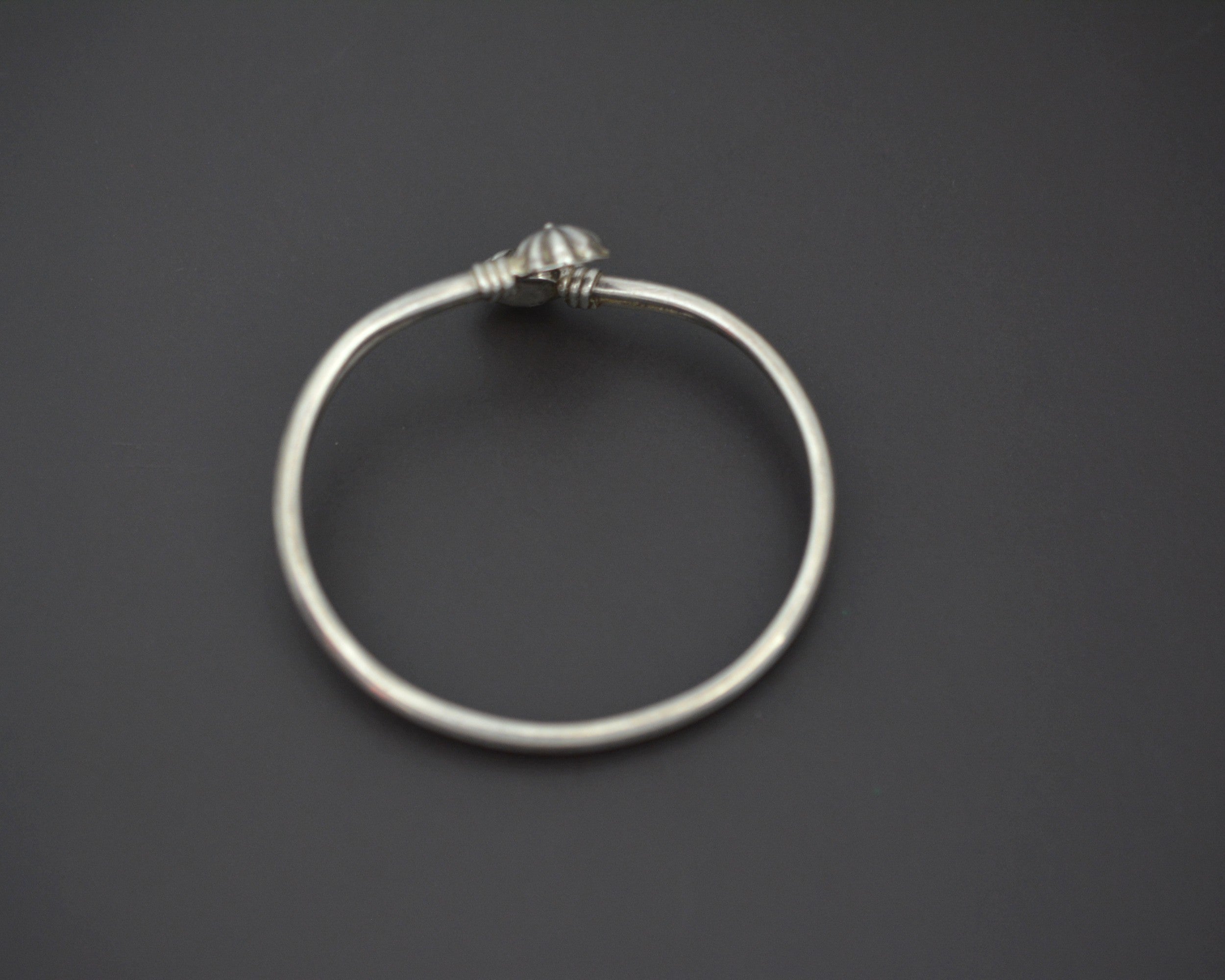 Ethnic Sterling Silver Flowery Bracelet