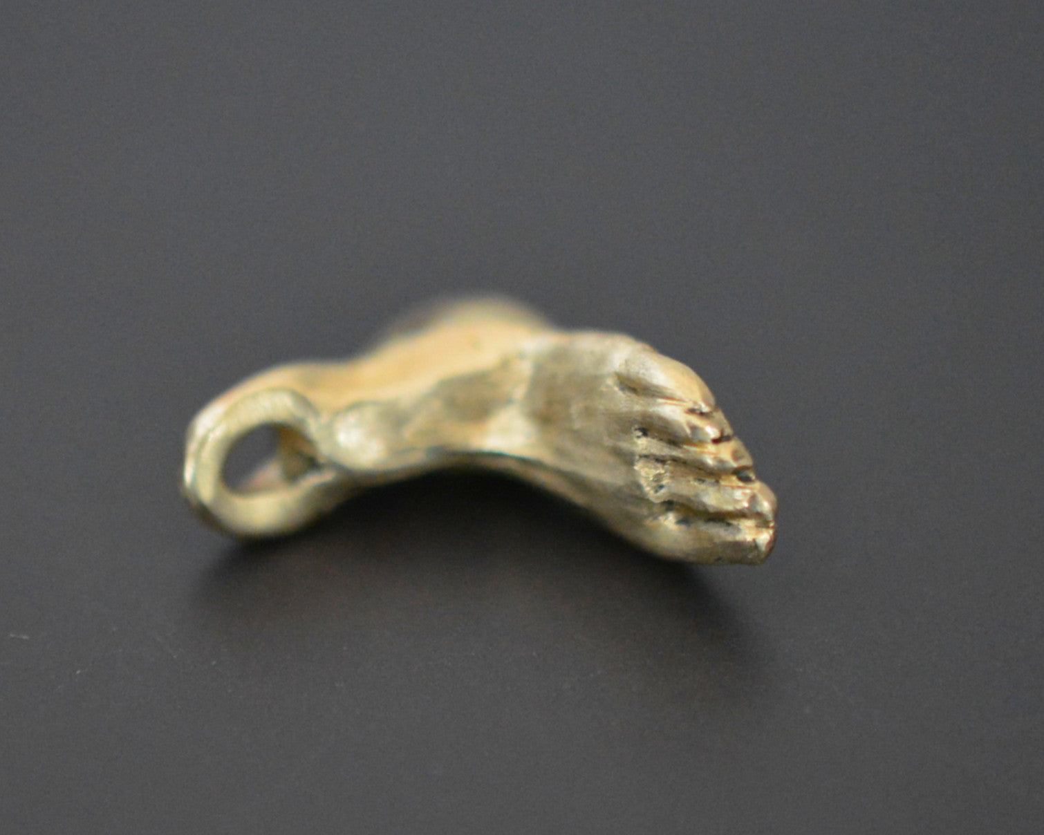 Gold Foot Pendant Solid 14K Gold