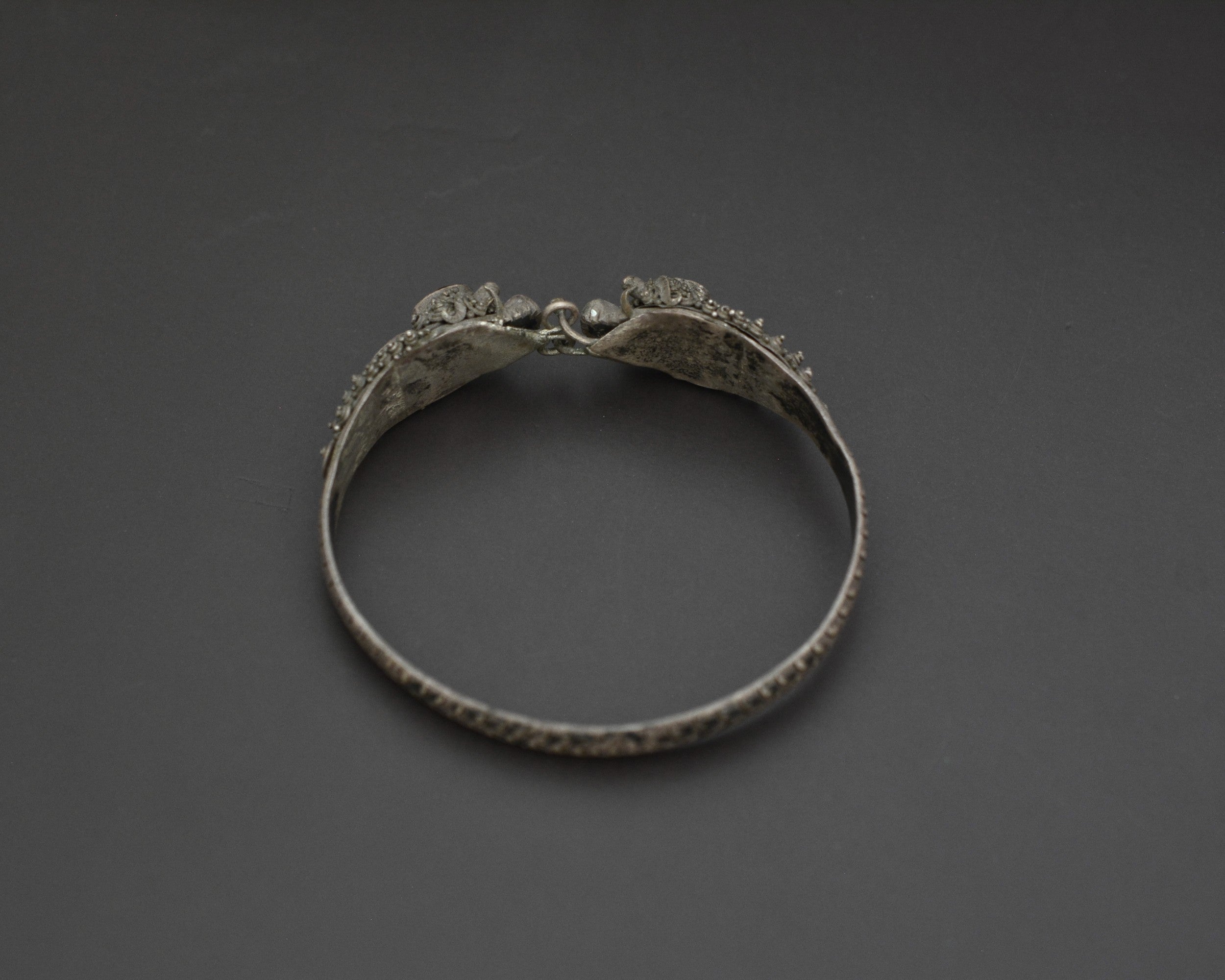 Double Dragon Garnet Bracelet from Bali - SMALL SIZE
