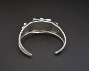 Zuni Multistone Inlay Peyote Bird Cuff Bracelet