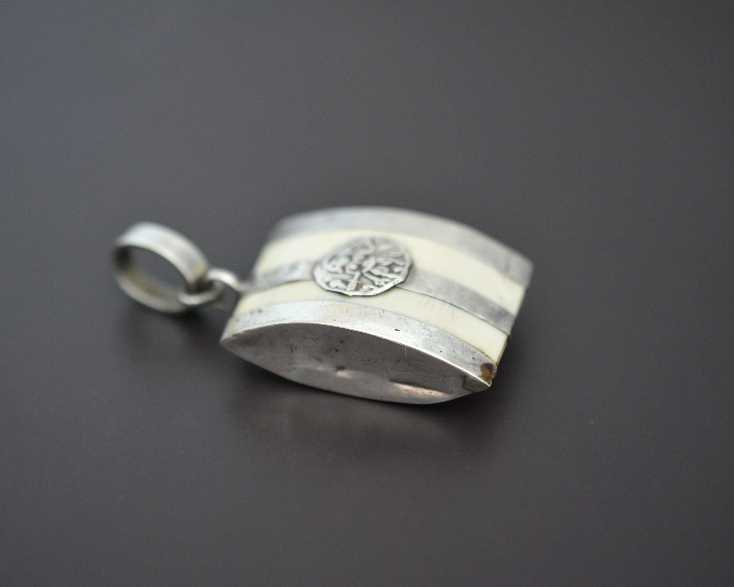 Hindu Diety Bone Pendant from India