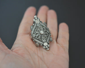 Afghani Silver Ring - Size 10.5