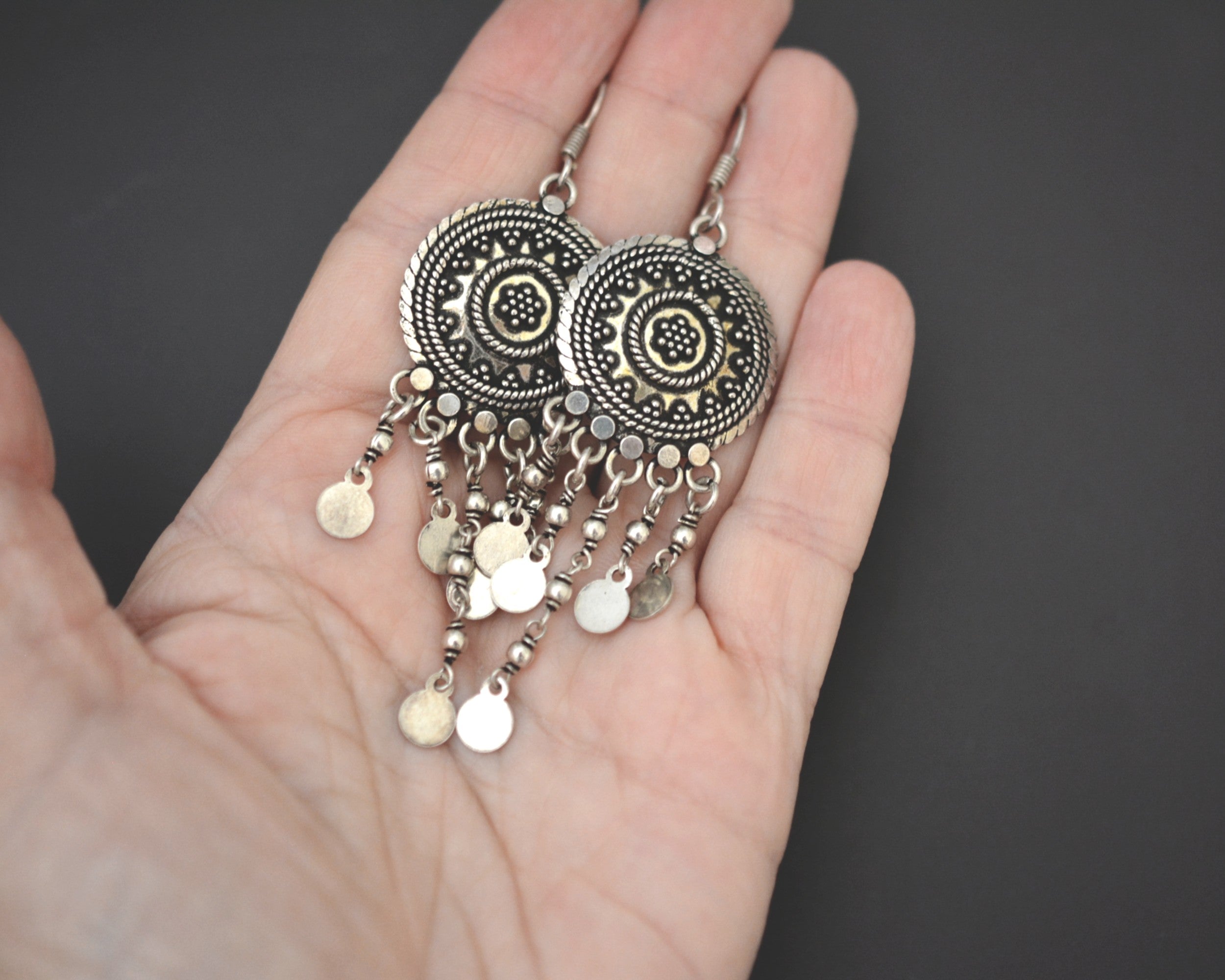 Long Ethnic Dangle Earrings from India
