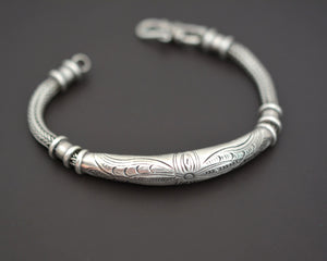Bali Braided Snake Chain Bracelet with Silver Parts - Sterling Silver