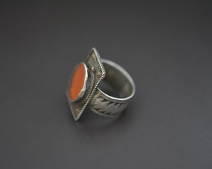Ethnic Carnelian Ring - Size 9.25