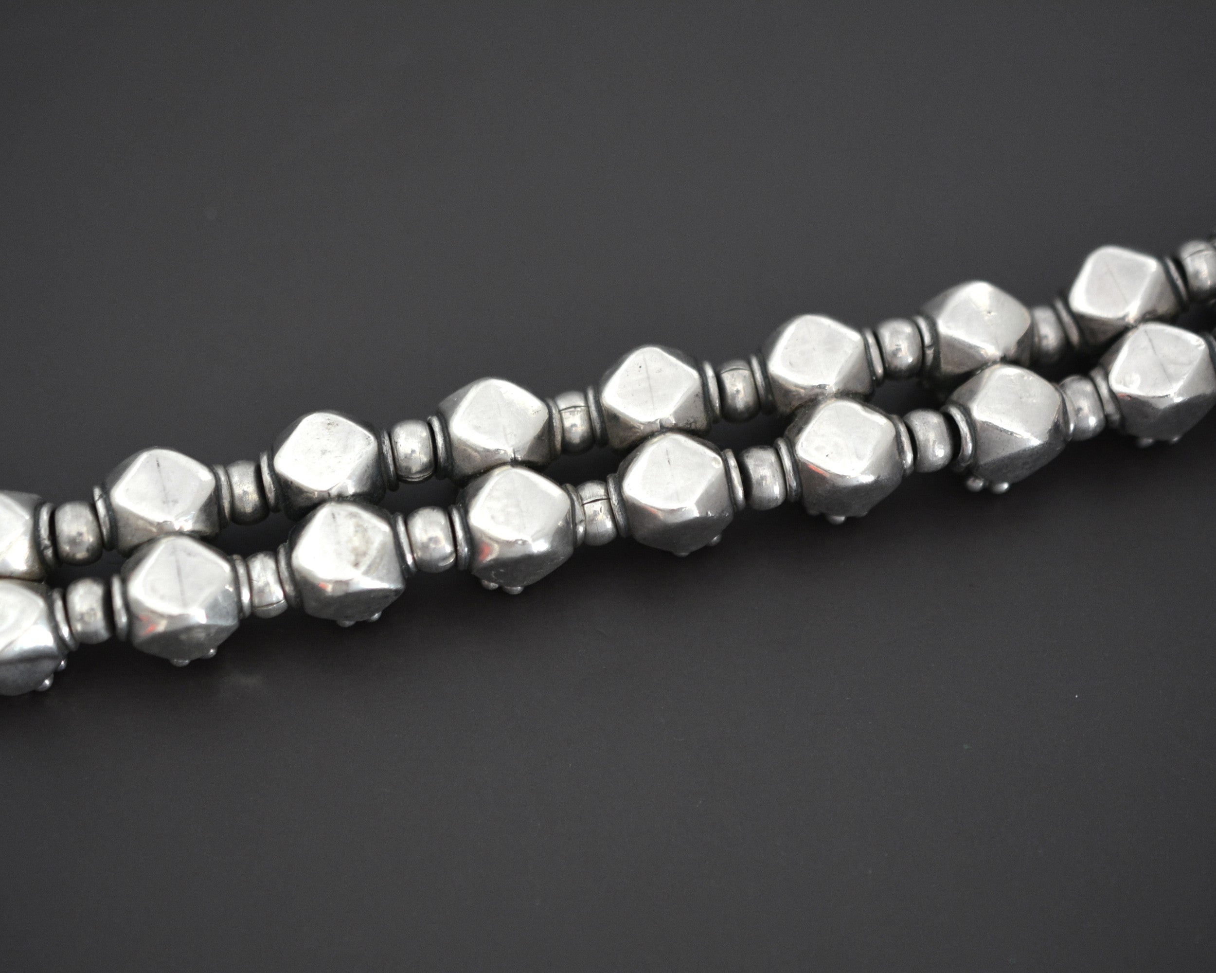 Rajasthani Silver Cotton Bracelet