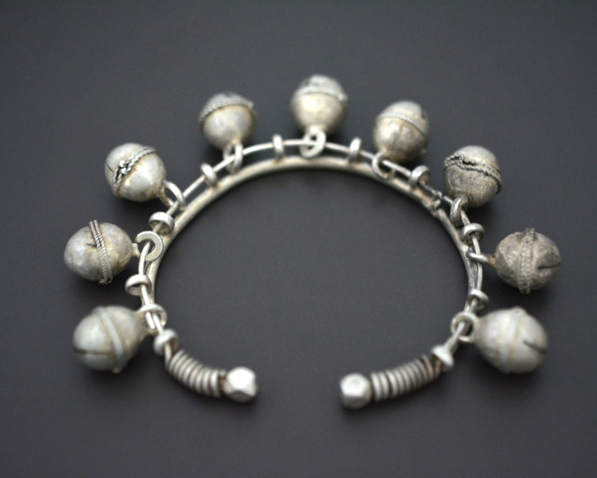 Nubian Zar Cuff Bracelet from Egypt with Bells