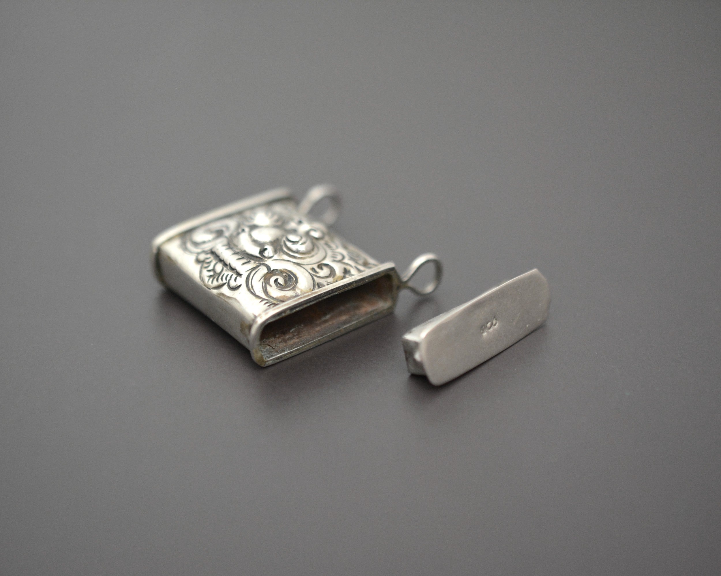 Openable Silver Barong Box Pendant from Bali