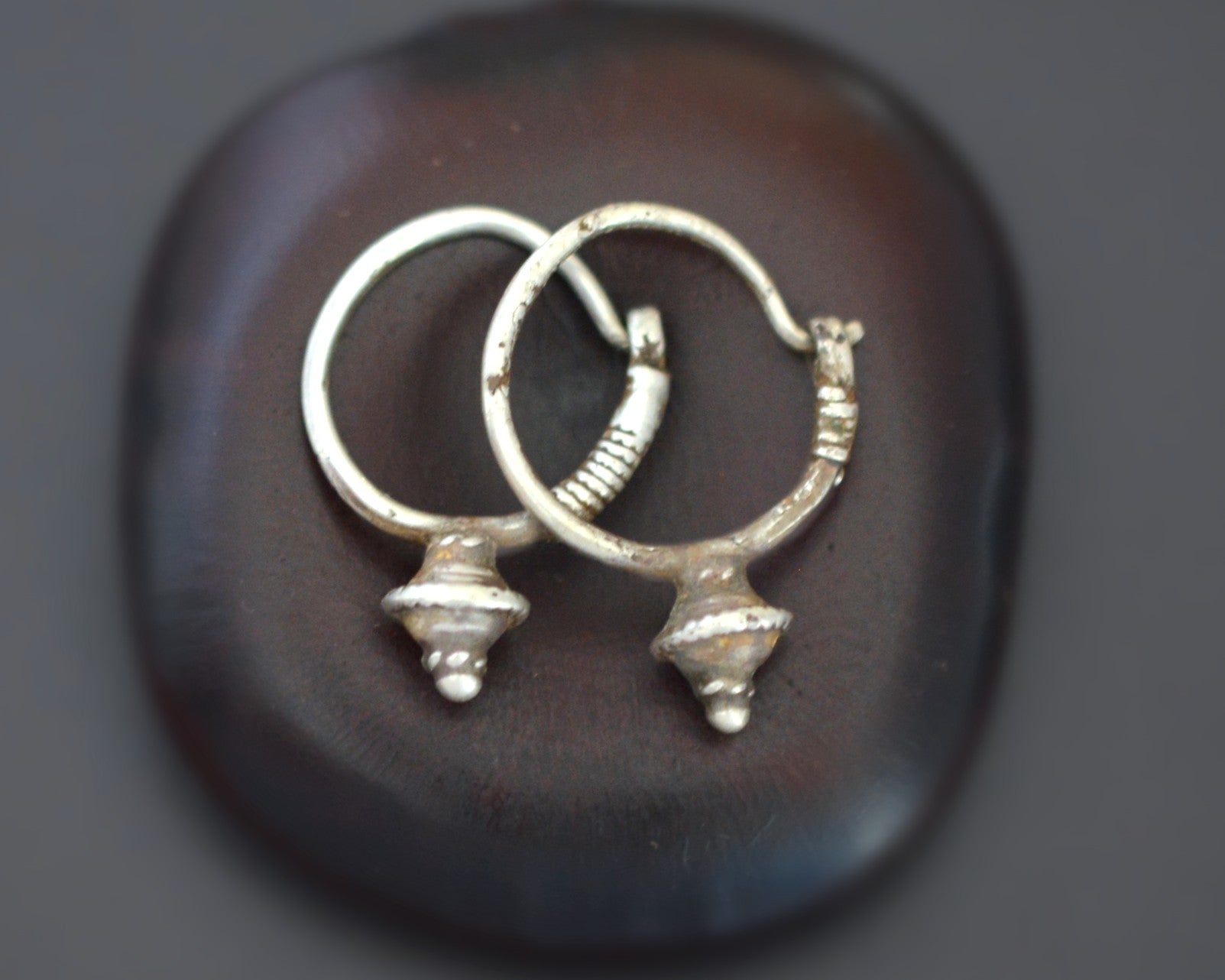 Afghani Poppy Small Hoop Earrings