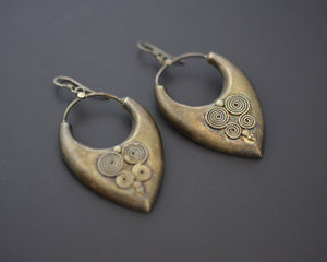 Ethnic Silver Dangle Earrings from India