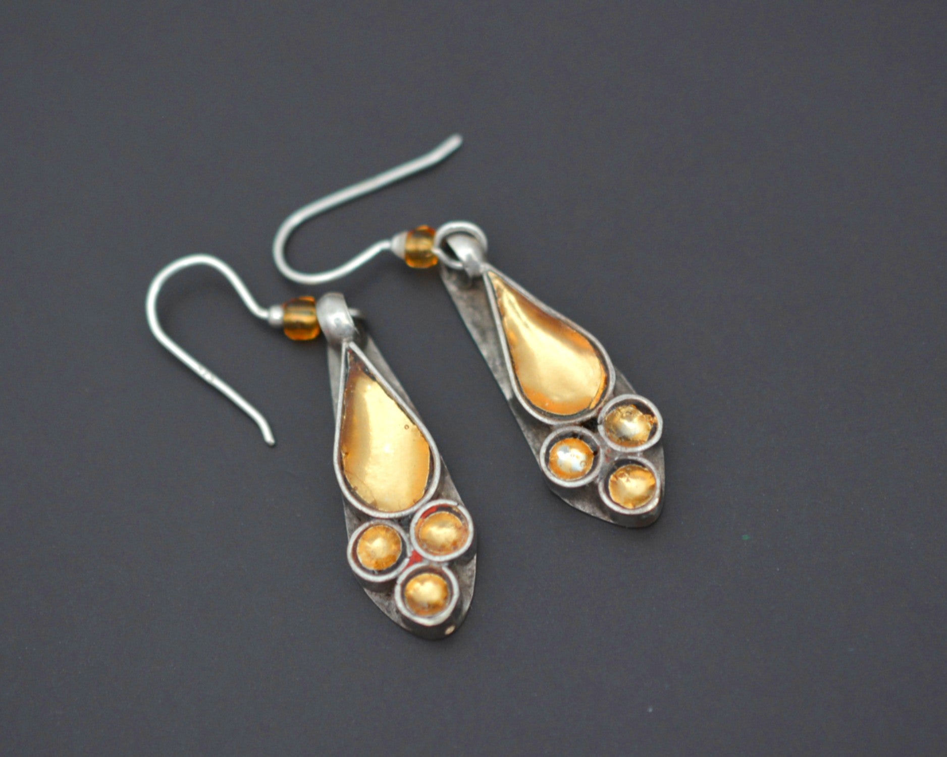 Rajasthani Earrings with Glass and Bead