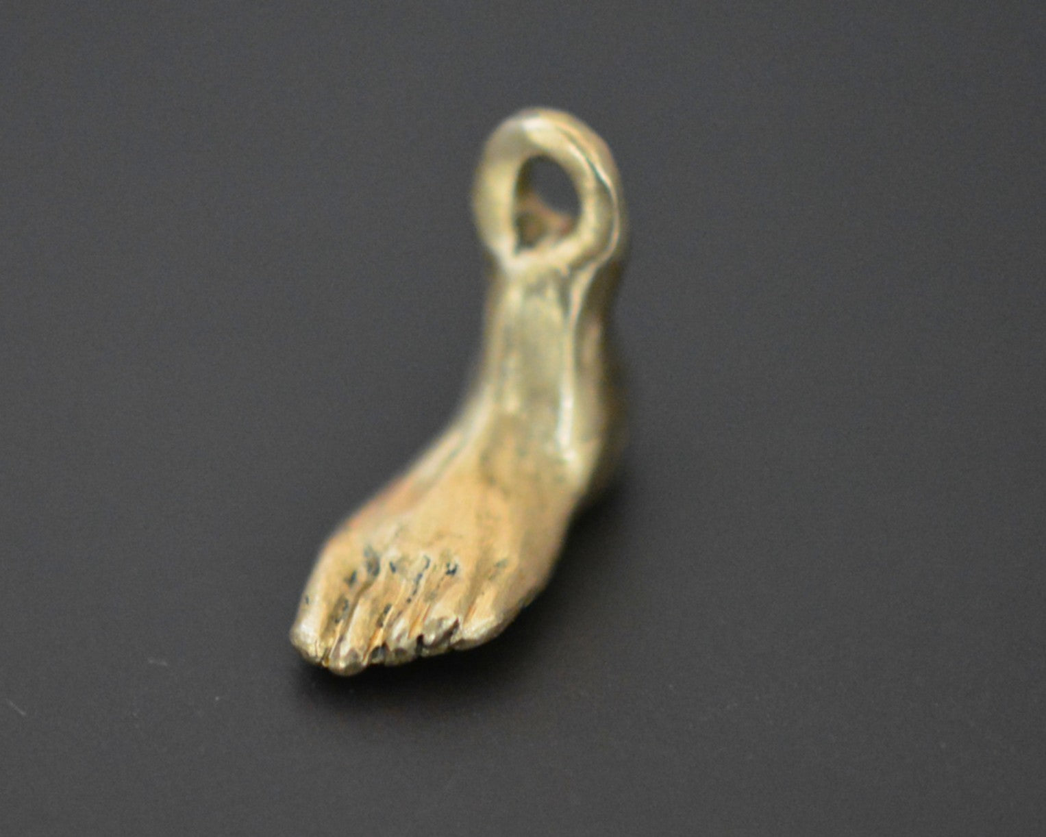 Gold Foot Pendant Solid 14K Gold