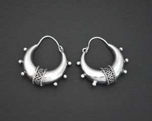 Ethnic Spike Hoop Earrings - MEDIUM