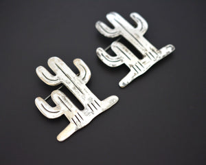 Large Native American Cactus Brooch
