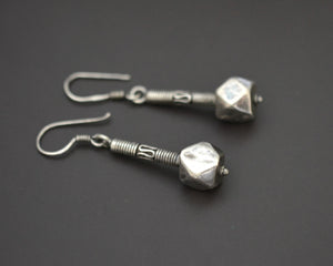 Vintage Indian Silver Dangle Earrings