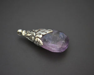 Large Nepali Amethyst Repoussee Pendant