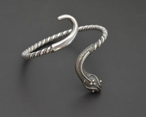 Vintage Sterling Snake Bracelet or Armlet - LARGE