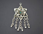 Star of David Filigree Pendant with Turquoise