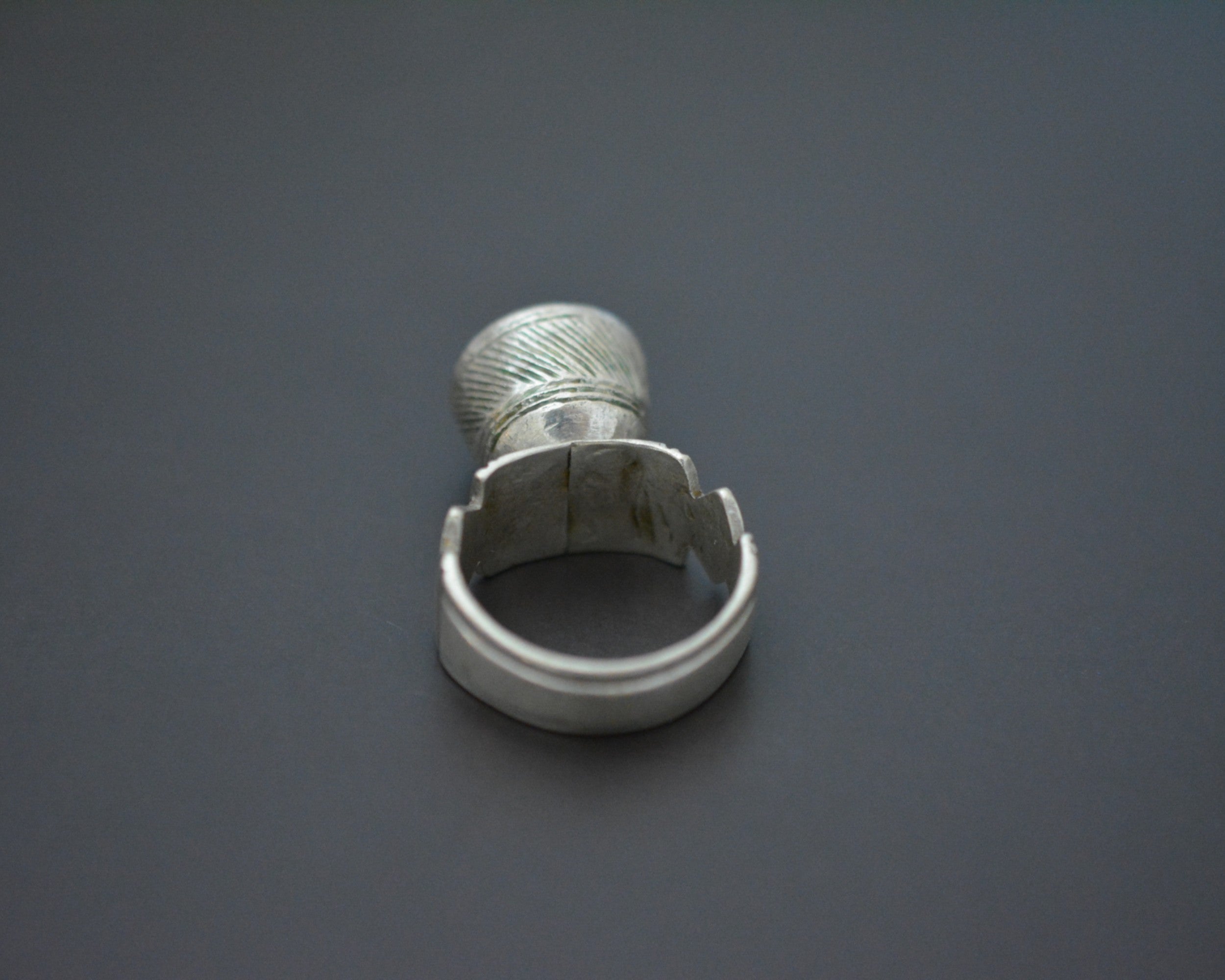 Tuareg Red Glass Ring - Size 8