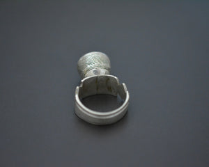 Tuareg Red Glass Ring - Size 8