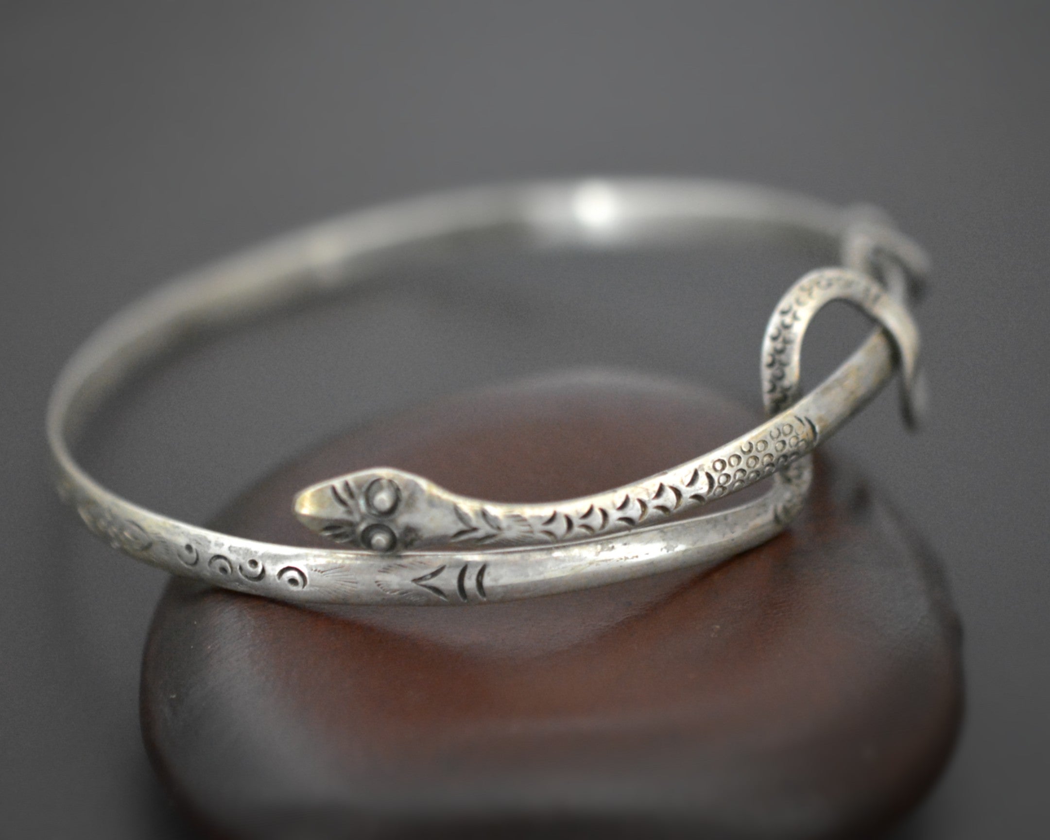 Snake Silver Bracelet or Armlet