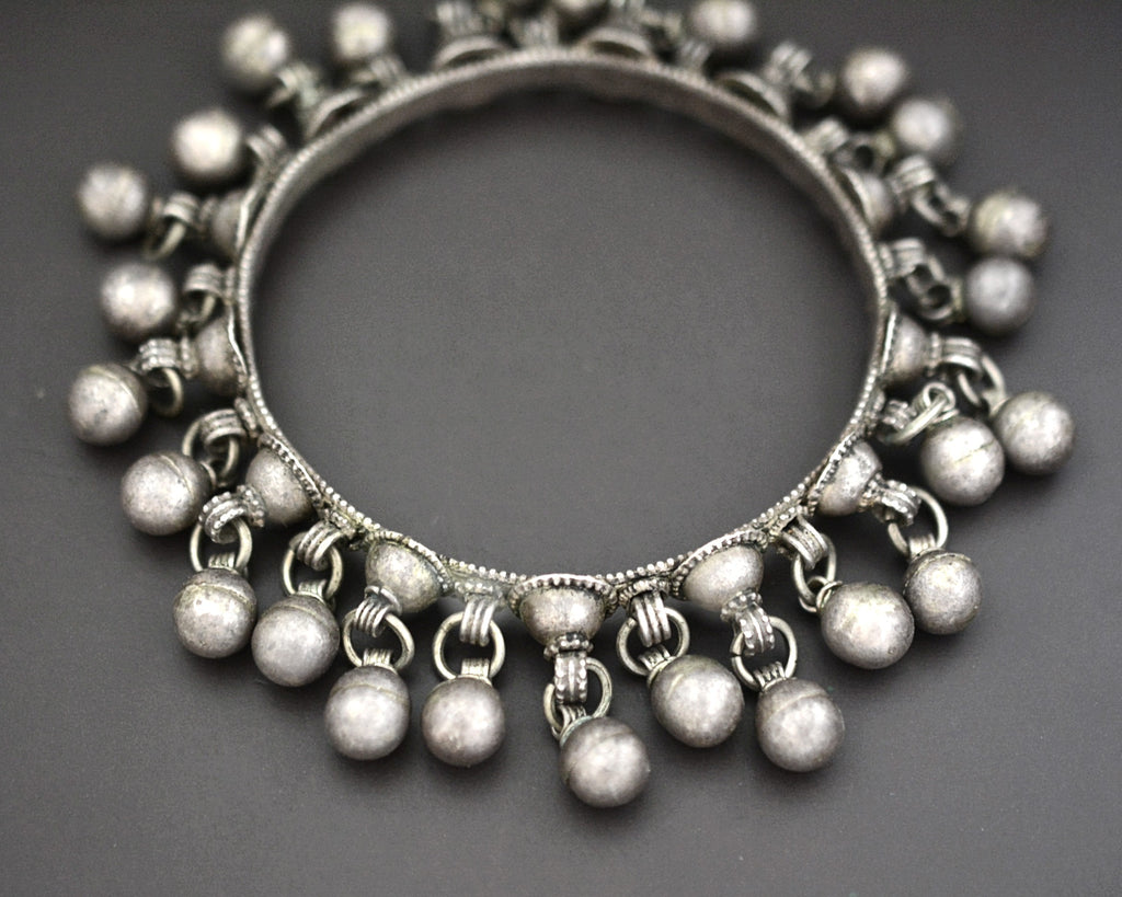 Old Yemeni Bedouin Bangle Bracelet with Bells