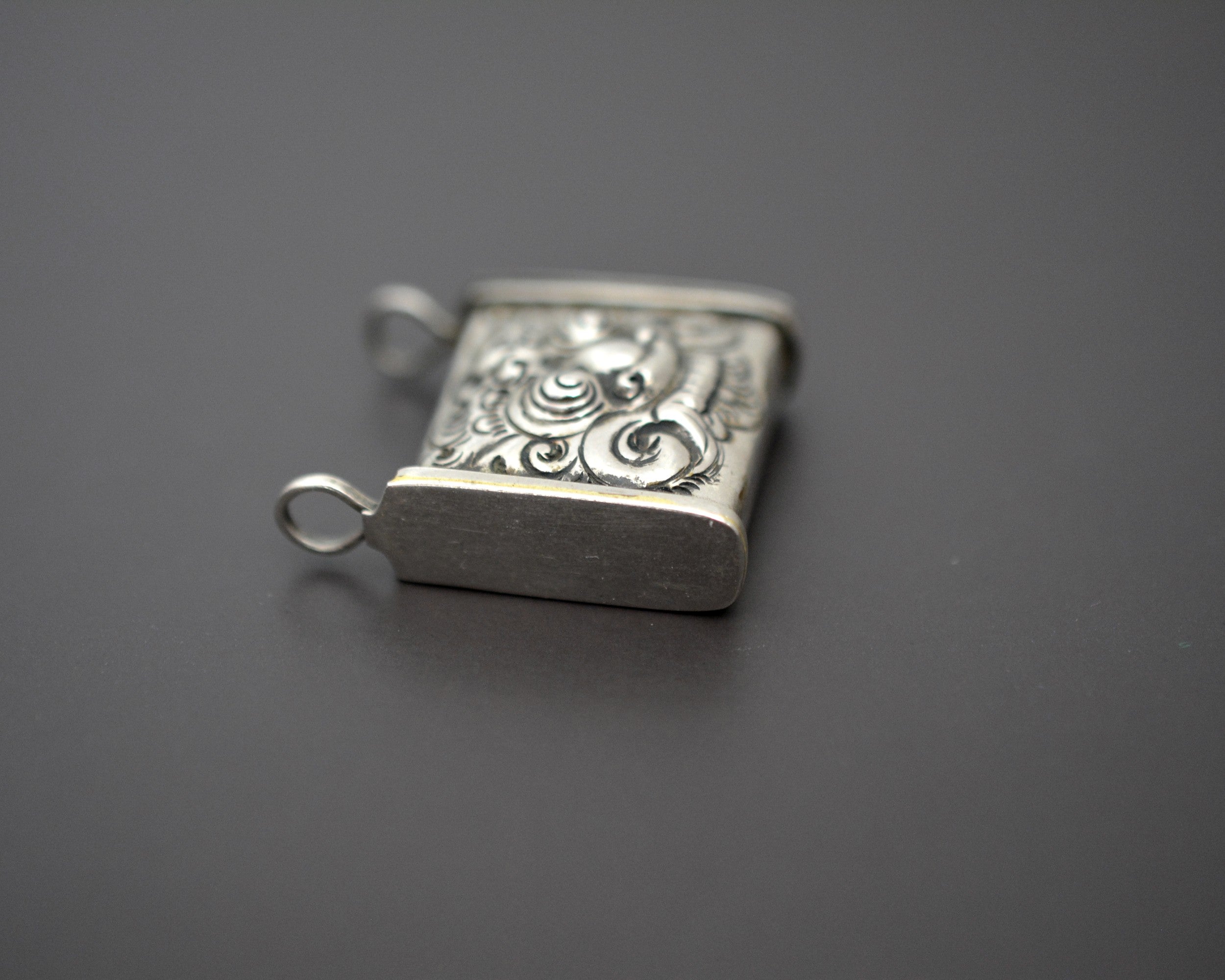 Openable Silver Barong Box Pendant from Bali