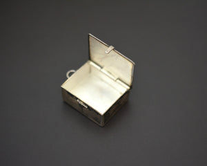 Ethnic Silver Openable Box Pendant