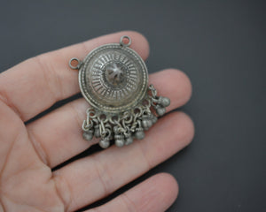 Rajasthani Silver Pendant with Bells