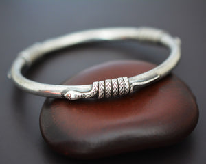 Silver Snake Bangle Bracelet