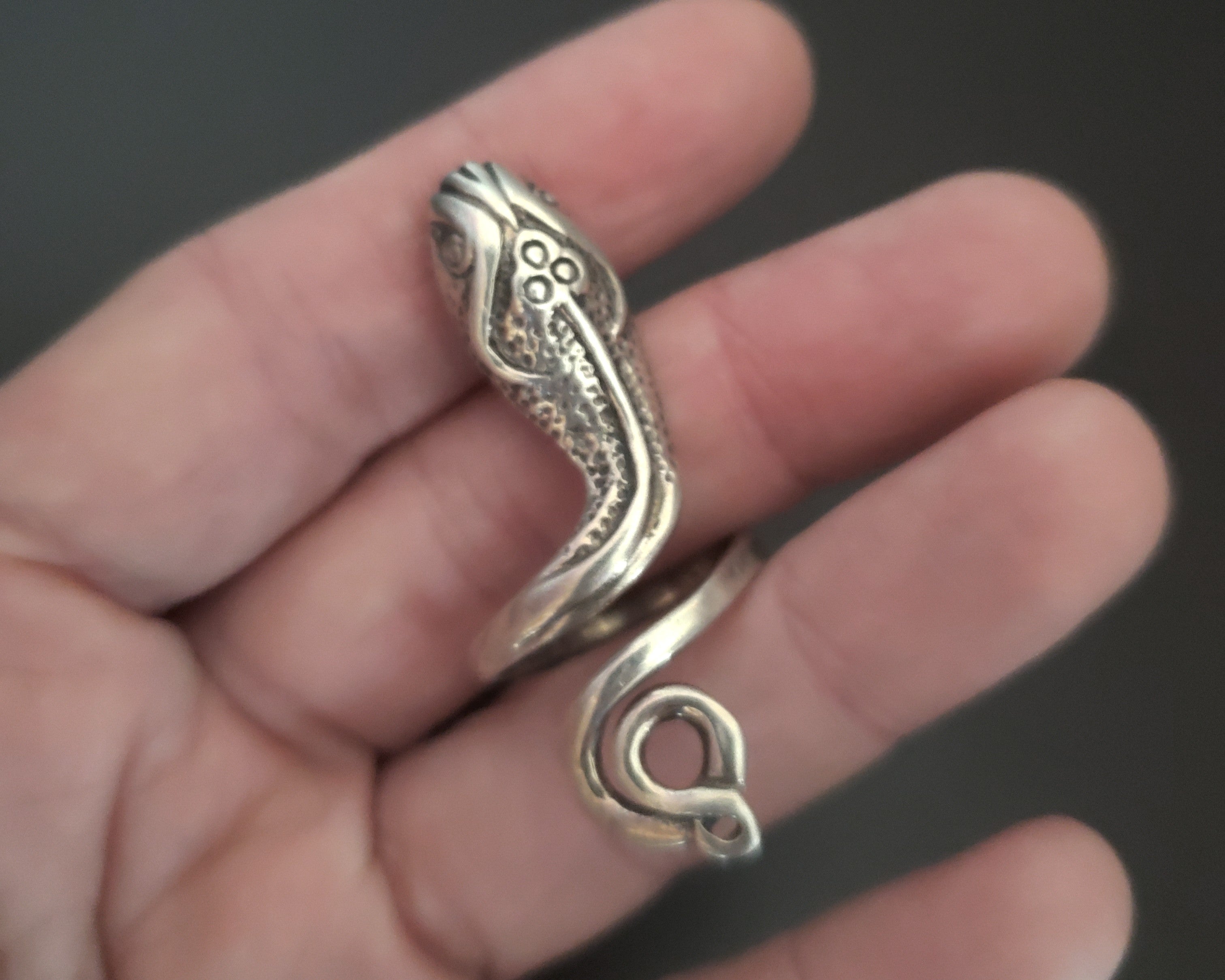 Mexican Snake Ring - Size 7 - Adjustable