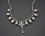 Yemeni Silver Garnet Beads Necklace