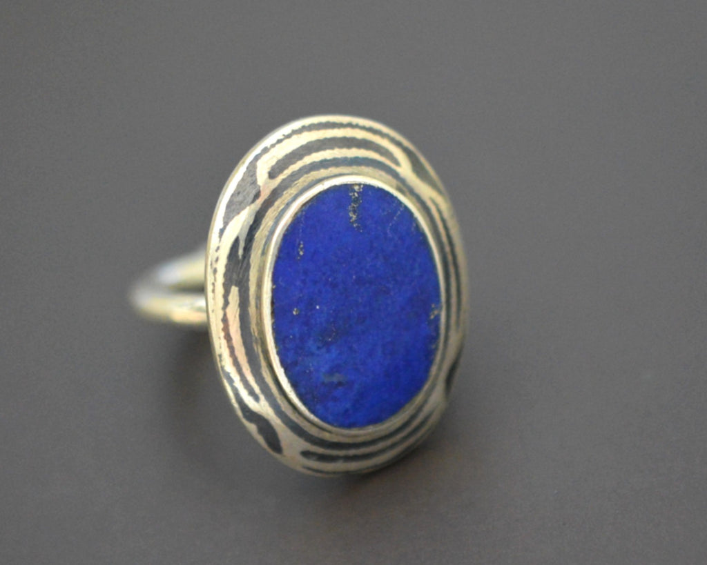 Afghani Lapis Lazuli Ring - Size 7