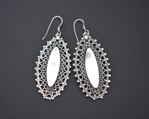 Ethnic Indian Silver Earrings