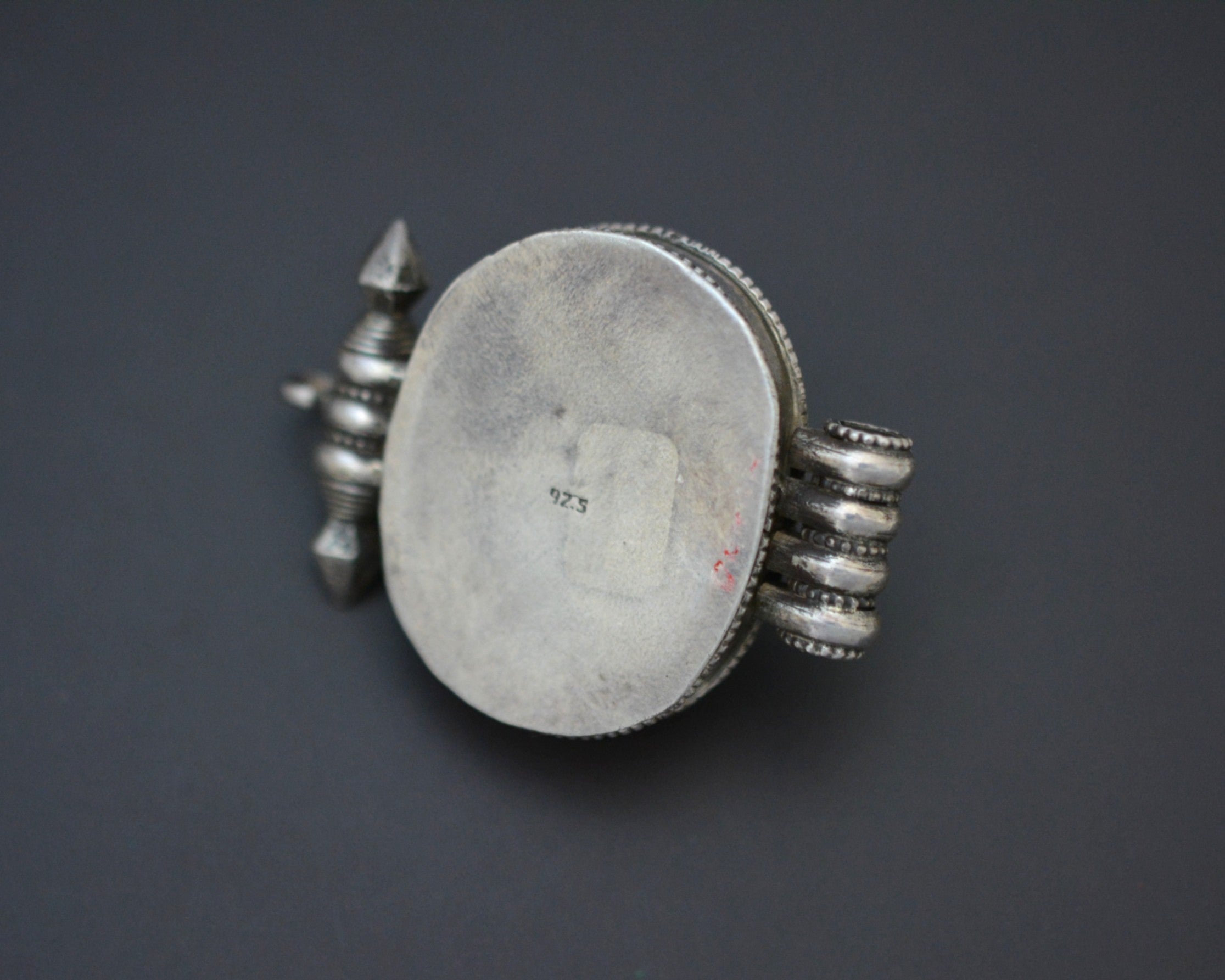 Tibetan or Nepali Gau Box Pendant with Turquoises