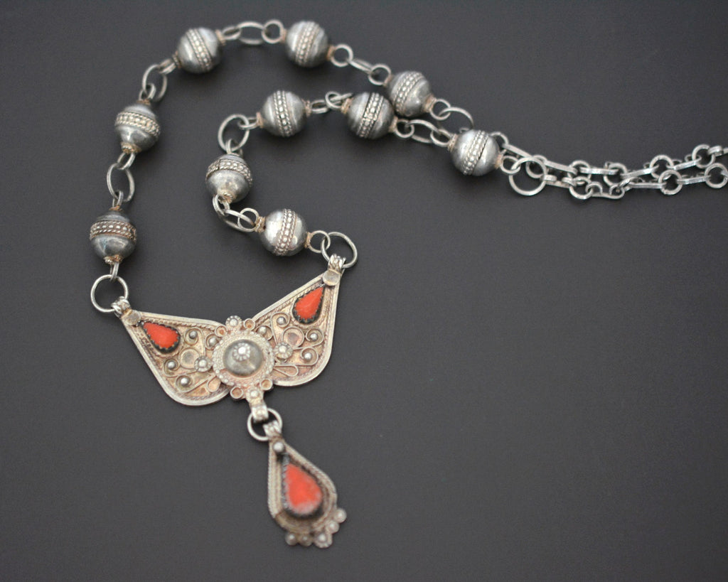 Berber Kabyle Coral Necklace