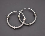 Ethnic Bali Hoop Earrings with Wire Work - Medium/Large