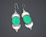 Vintage Indian Aventurine Earrings