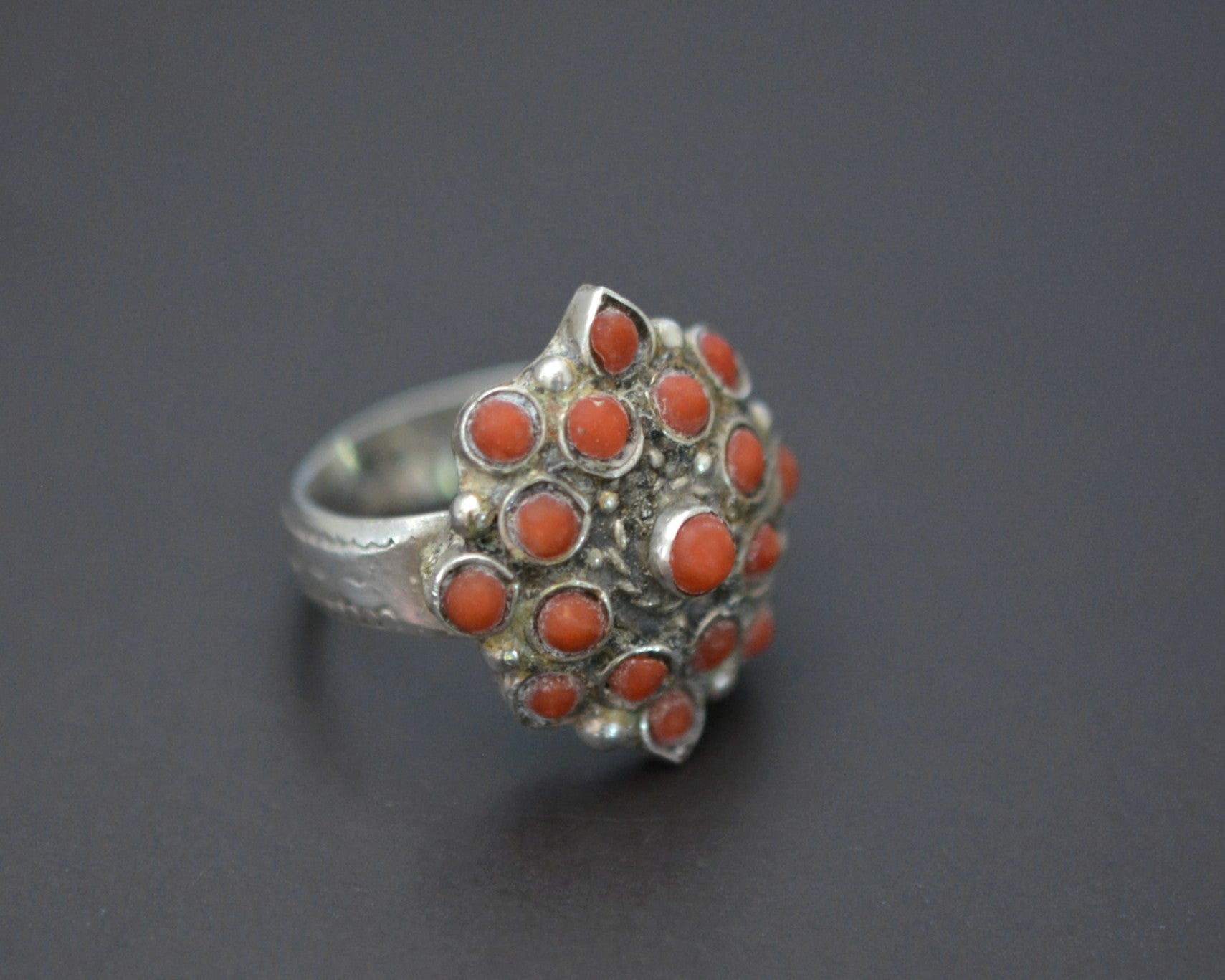 Nepali Coral Ring - Size 6