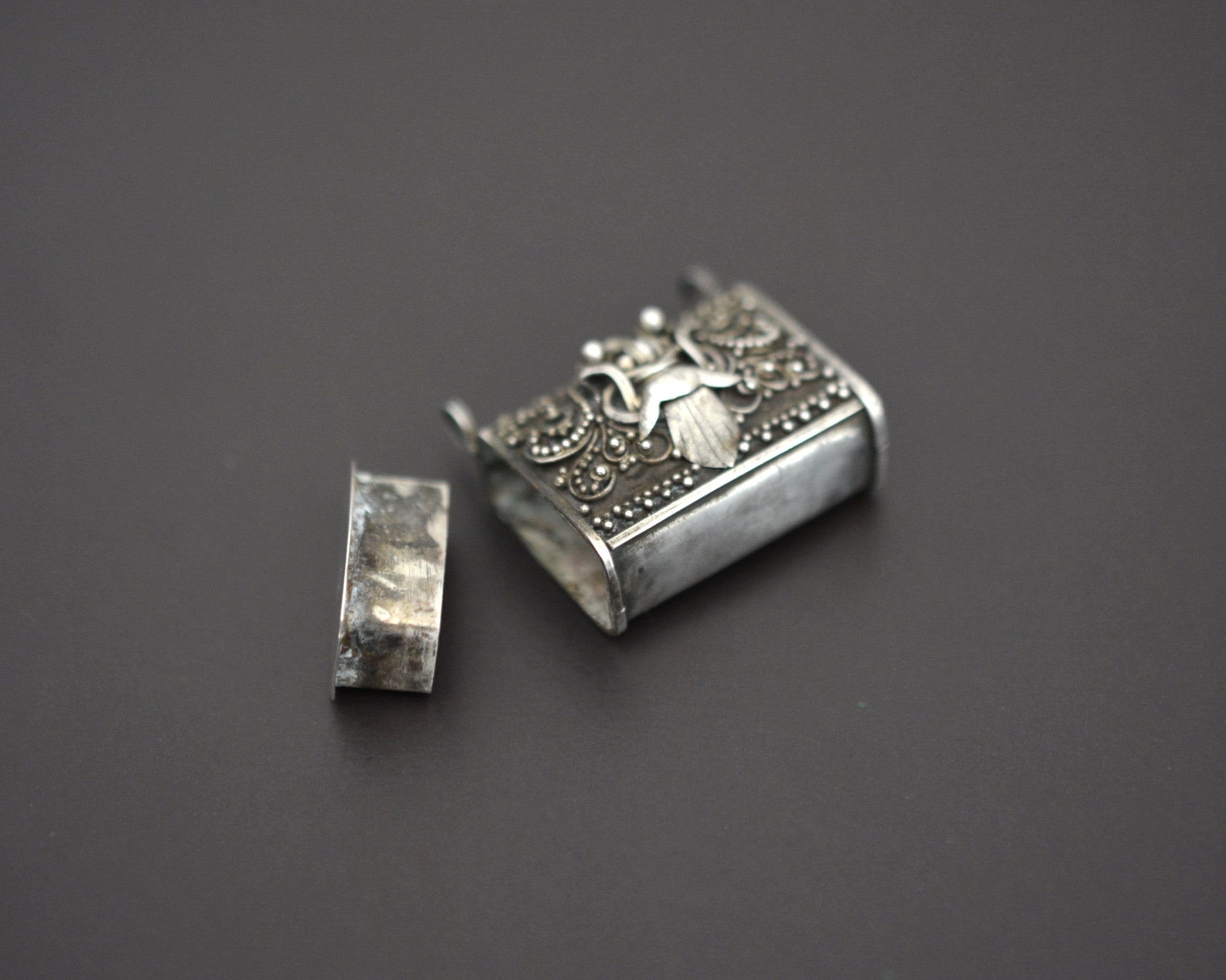 Openable Silver Barong Box Pendant from Bali