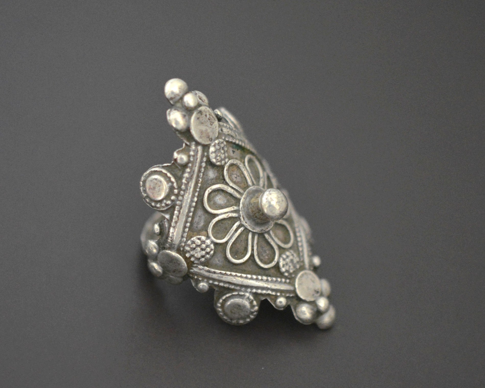 Afghani Silver Ring - Size 10.5
