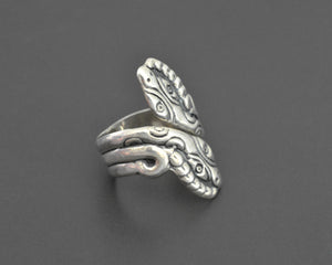 Mexican Snake Silver Ring - Size 7