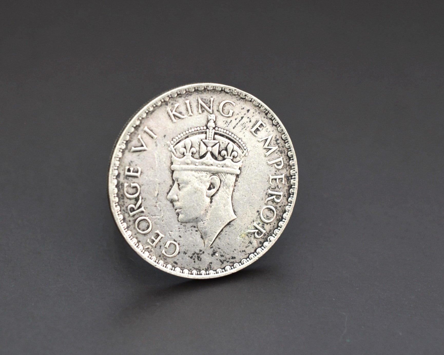 Large Indian Coin Ring - Size 9