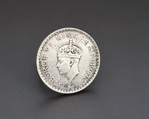 Large Indian Coin Ring - Size 9