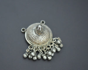 Rajasthani Silver Pendant with Bells